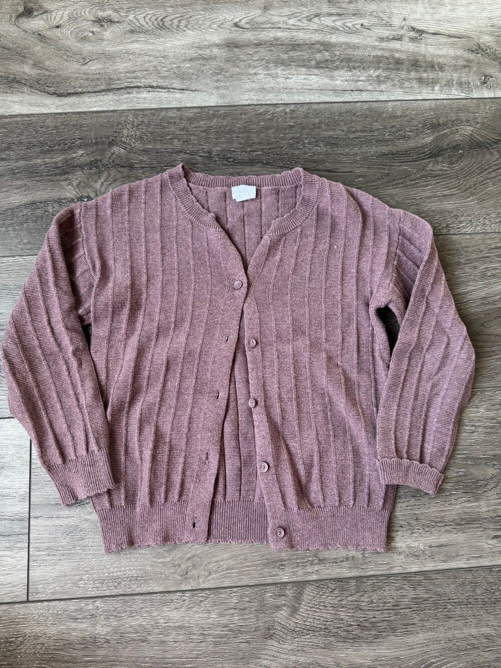 Jamie Kay Violet Tint Ribbed Cardigan Sweater 5T EUC